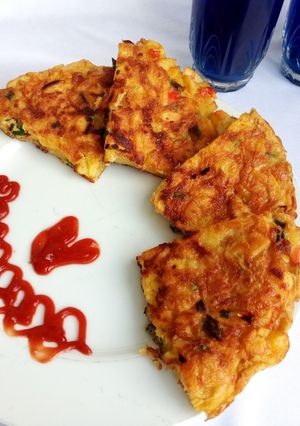 A picture of Potatoes Omelette.