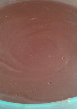Una foto de Postre casero de chocolate al microondas