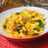 Pasta con puerro, espinacas y aceitunas negras (vegano)