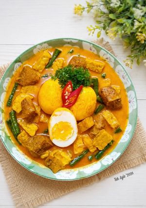 Foto resep Gulai telur tahu tempe