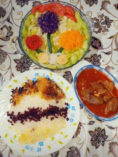 عکسی از دستور چلو گوشت