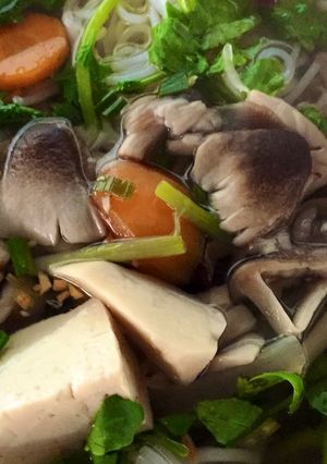 Hình của món Lẩu chay.