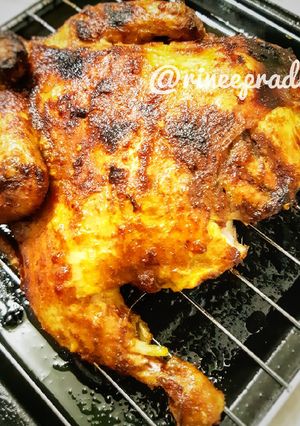 Foto resep Ayam panggang pedas bumbu kuning