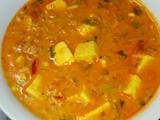 Paneer (cottage cheese) curry