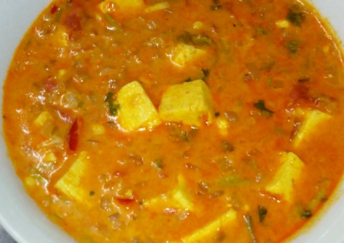 Paneer Cottage Cheese Curry Recipe By Saj Cookpad