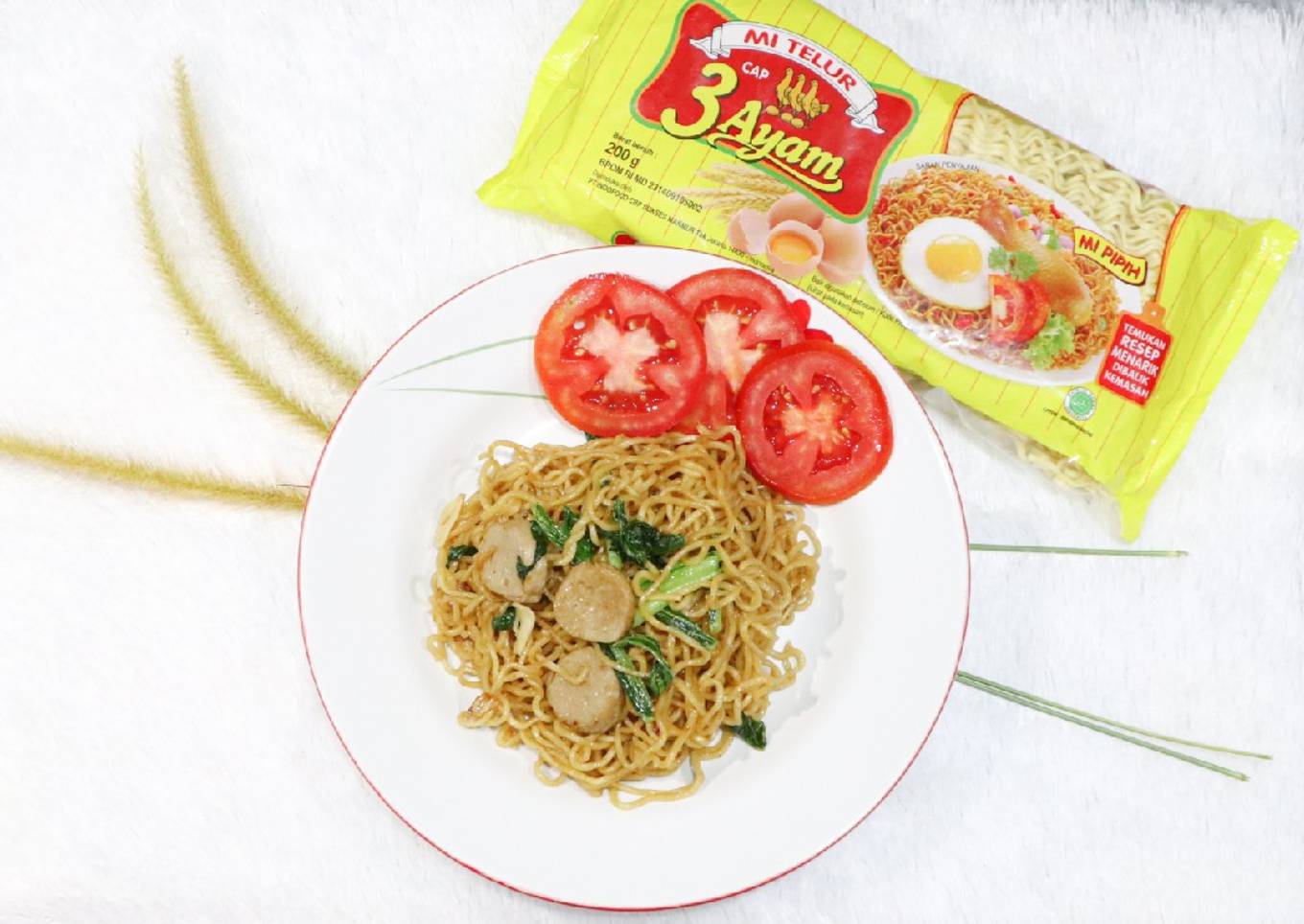 Mie Goreng Jawa Mi Telur cap 3 Ayam