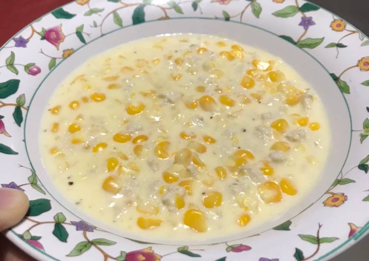 Resep Creamy corn soup Anti Gagal