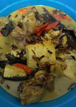 Foto resep Opor ayam dan tahu sederhana