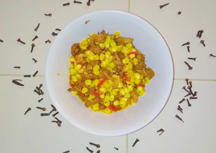 Resep Tumis jagung manis ft kulit ayam, Lezat Sekali
