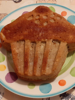 Foto di Torta soffice con purea di mele e mirtilli