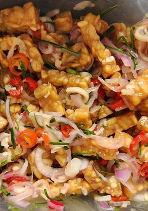 Foto resep Sambal matah x tempe krispi