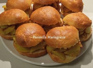 Foto di Panini al latte farciti con patate fritte in friggitrice ad aria 👩‍🍳❤️