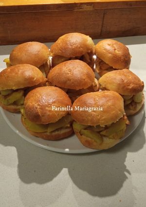 Foto di Panini al latte farciti con patate fritte in friggitrice ad aria 👩‍🍳❤️