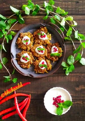 A picture of Sweet potato latkes.