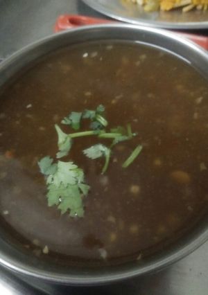 A picture of Manchow Soup.