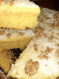 صورة لوصفة بسبوسة بكريمة البرتقال