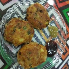 Aloo tikki A picture of Aloo tikki.