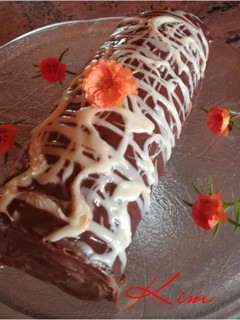 A picture of Chocolate Swiss roll.