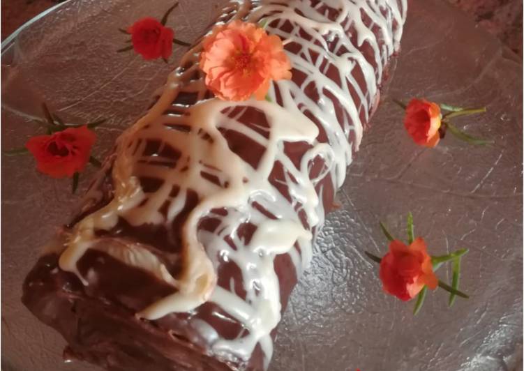 Recipe of Homemade Chocolate Swiss roll