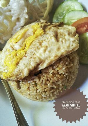 Foto resep Nasi goreng ayam simple