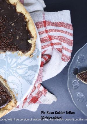 Foto resep Pie Susu Coklat Teflon (takaran sendok)