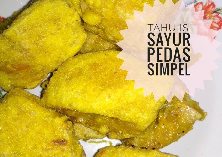 Tahu isi sayur pedas simpel