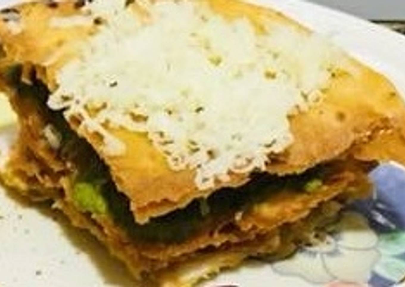 Leftover roti sandwich