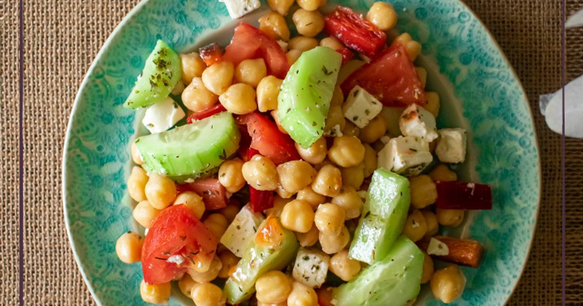Ensalada de garbanzos con tomate 381 recetas caseras Cookpad