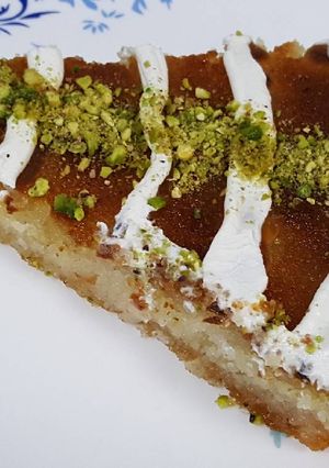 صورة لوصفة هريسة بالقشطة 😋