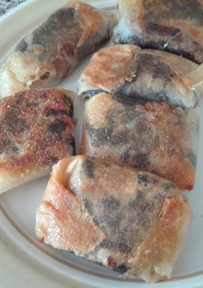 Una foto de Saquitos de morcilla de pasta brick