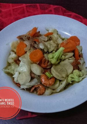 Foto resep Tumis Wortel Udang Baso