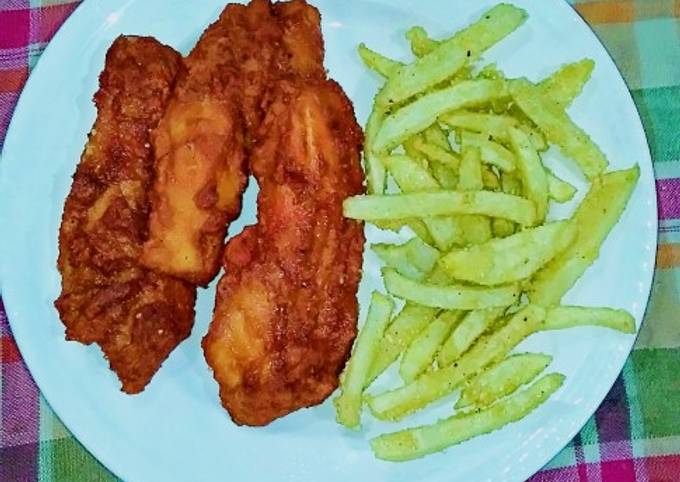 How to Make Favorite Amritsari fish Fry with finger chip