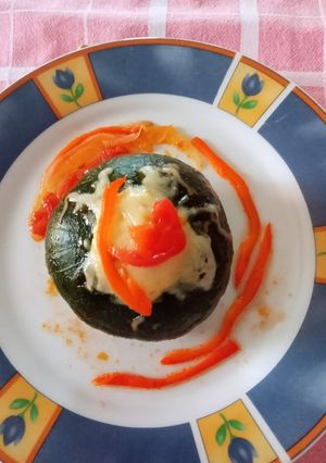 Una foto de Zapallitos verdes rellenos, receta de Doña María Coiro
