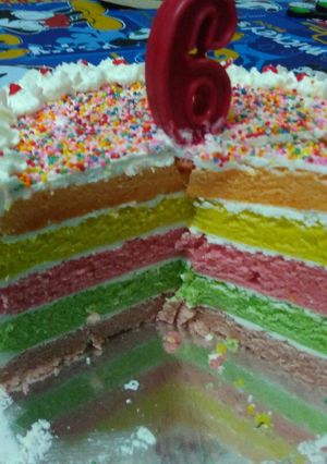 Foto resep Rainbow cake