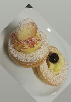 Foto di Biscotti di pasta frolla e crema