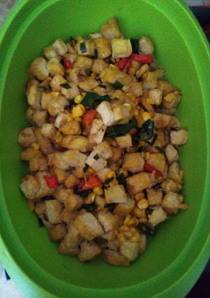 Foto resep Oseng tahu jagung manis