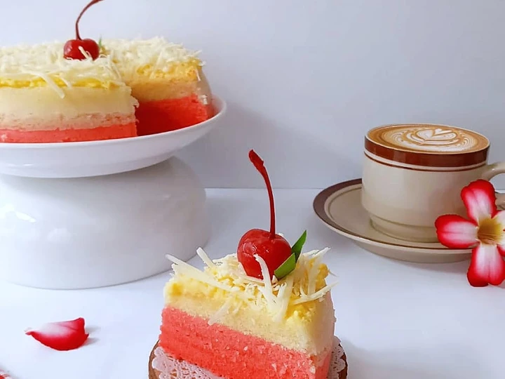 Cara Gampang Menyiapkan Resep Bolu Kukus Lapis Keju yang Menggugah Selera Anti Ribet, Menggugah Selera
