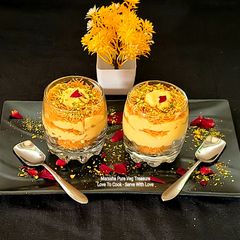 A picture of Custard Kunafa Cups - Indian Style Quick and Easy Dessert.