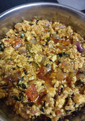 A picture of Paneer bhurji.