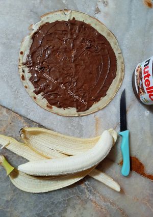 Une photo de Crêpes nutella banane 🍌