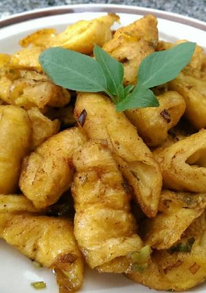 Hình của món Mì Căn Sốt Cà Ri (Món Chay).