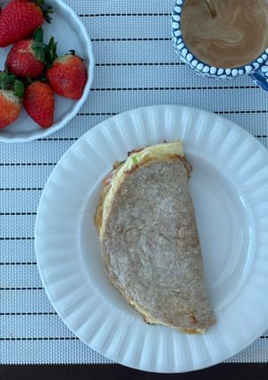 Una foto de Quesadilla de desayuno (sin queso 🤣 o queso opcional)
