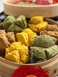 Three Types of Prosperity Steamed Cakes (Fa Gao) for the Year of the Ox