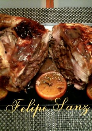 Foto principal de Pollo relleno de boletus, pavo y manzana