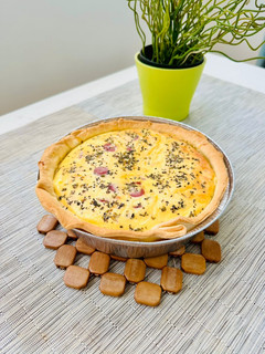 Una foto de Quiche de salchichas