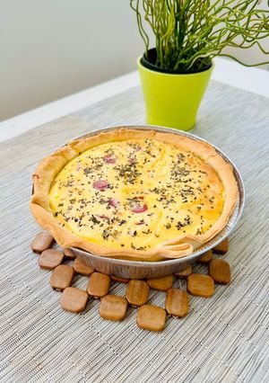 Una foto de Quiche de salchichas