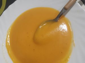 Foto principal de Puré de calabaza, zanahoria y cebolla toque de comino y jengibre