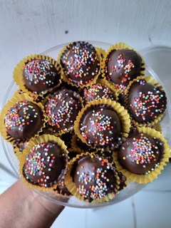 Foto resep Kue kering bola coklat