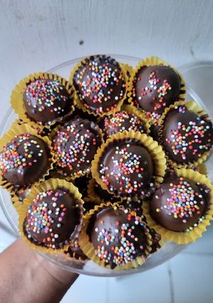Foto resep Kue kering bola coklat