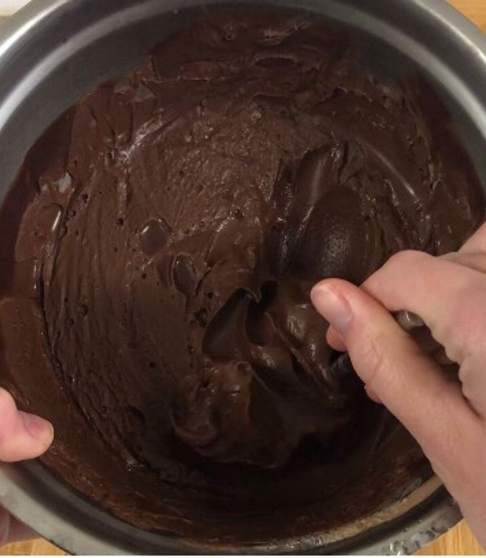 Une photo de Ganache chocolat / framboise